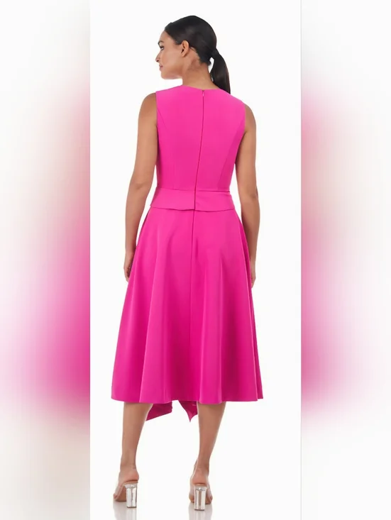 Kay Unger Rosemary Midi Dress Sz 4 - Picture 6 of 6